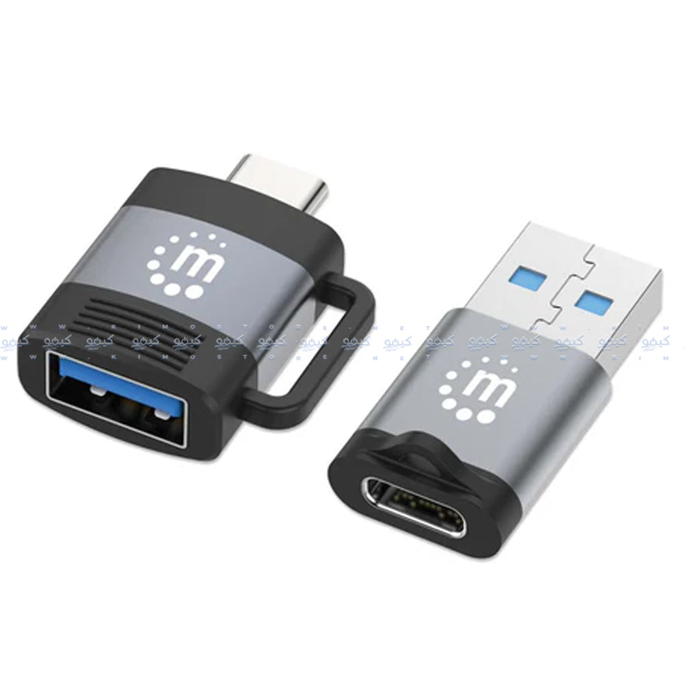 Manhattan CV-14-0 Type-C to USB & USB to Type-C OTG Adapter Converter