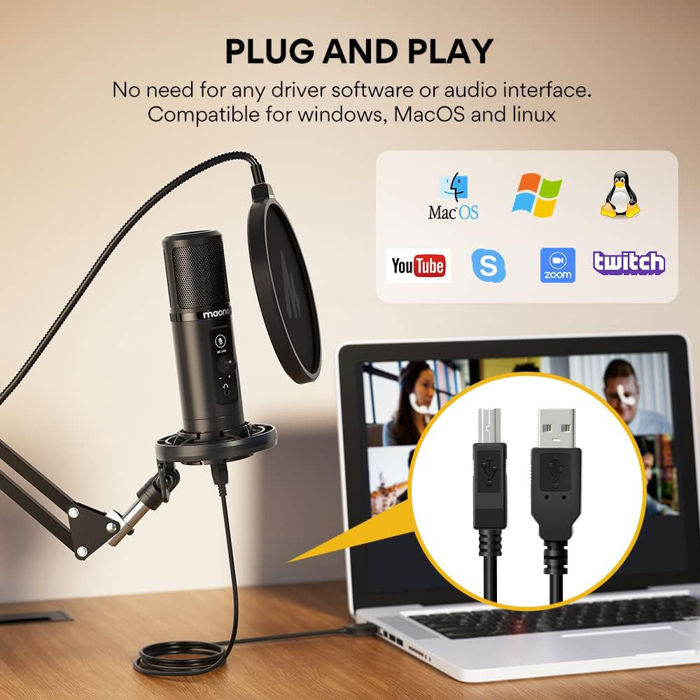 Maono AU-PM422 USB Condenser Wired