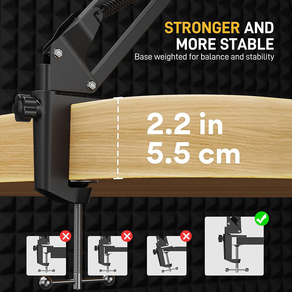 ذراع حامل ميكروفون ماونو BA20 - اسود