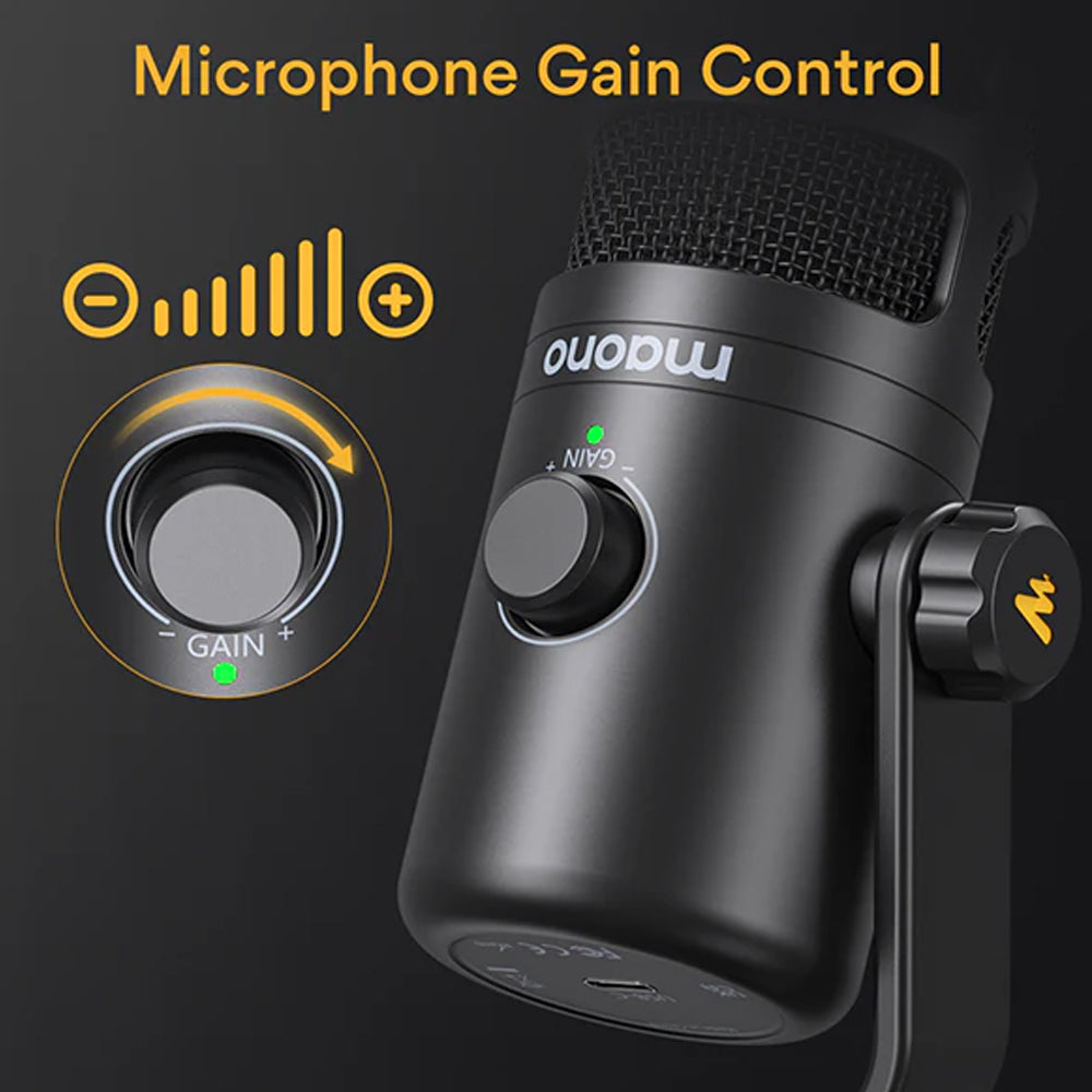 مجموعة ميكروفون ماونو سلكي بودكاست ديناميكي