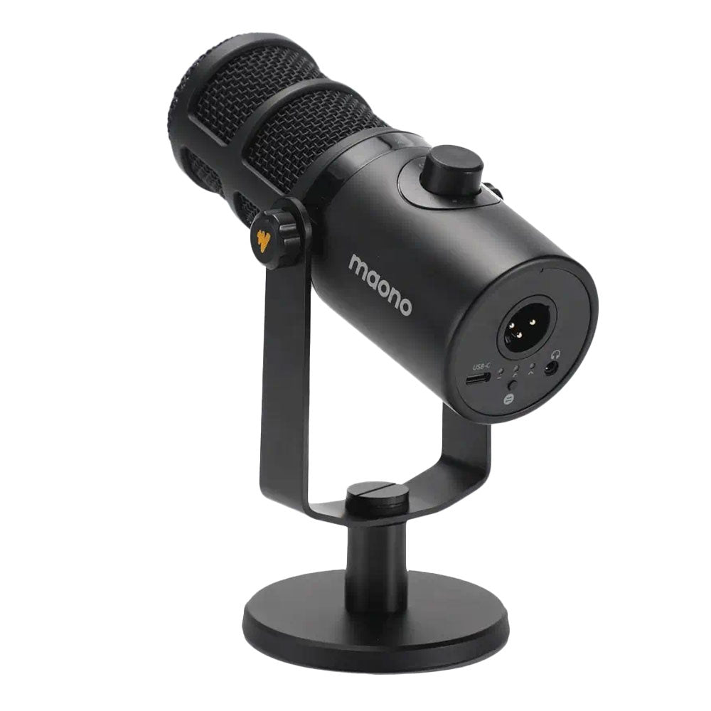 مجموعة ميكروفون ماونو سلكي بودكاست ديناميكي PD400X - اسود