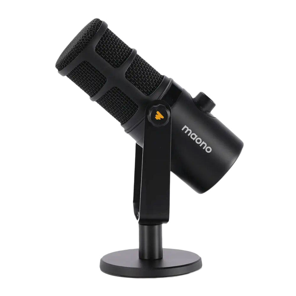 مجموعة ميكروفون ماونو سلكي بودكاست ديناميكي PD400X - اسود