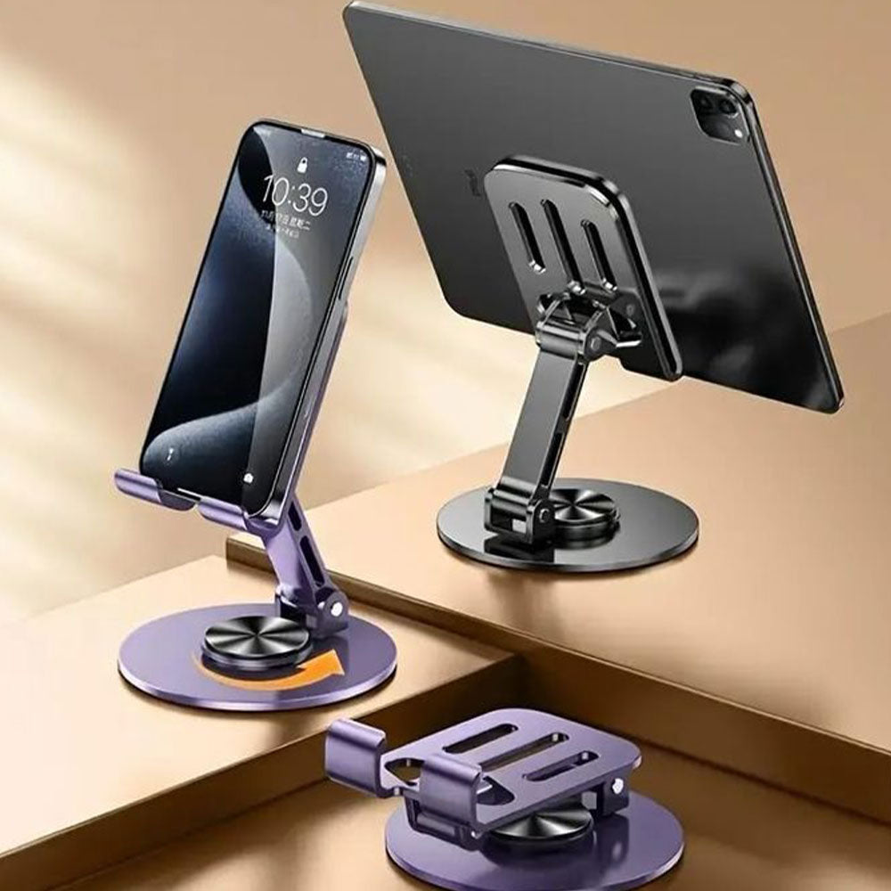 حامل موبايل ميزا مكتبي قابل للطي 360 درجة دوران كامل M11