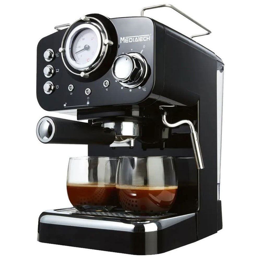 Mediatech Espresso Coffee Maker MT-CM301 1100W - Black
