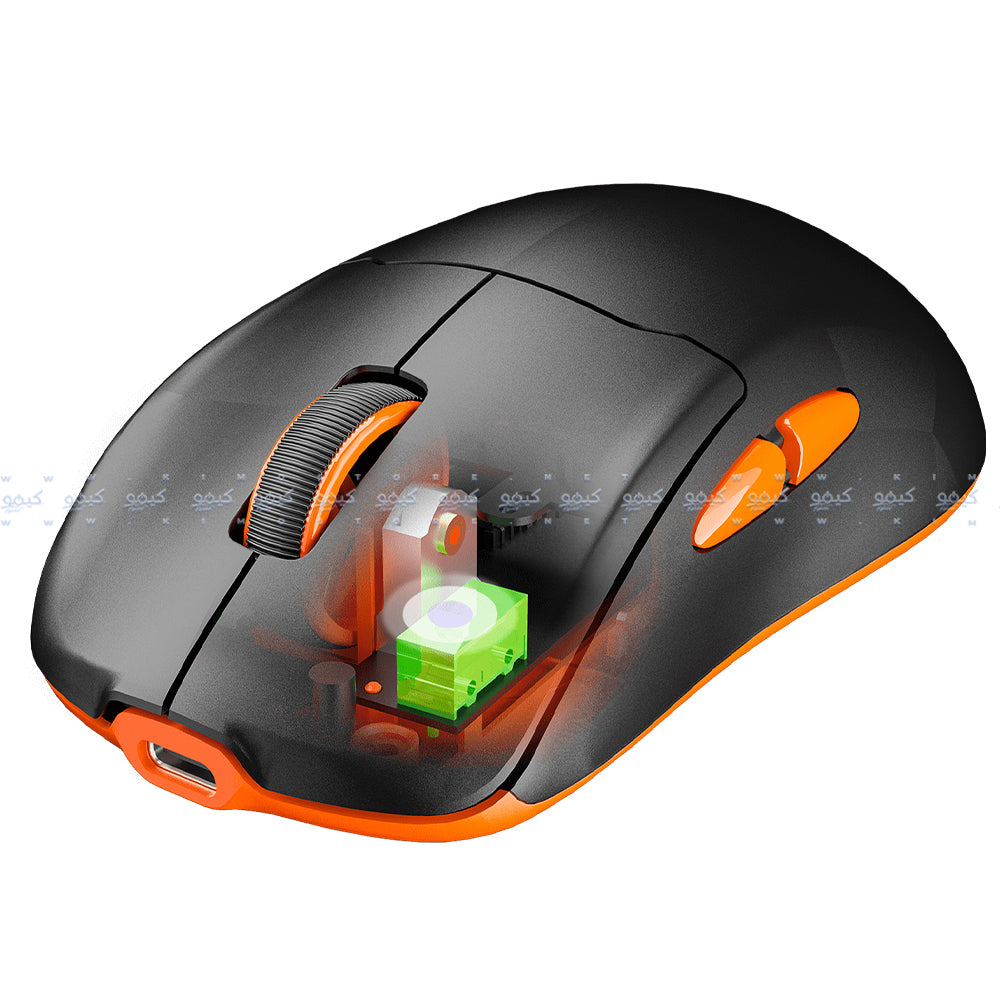 Meetion Air GW39 Triple-Mode Rechargeable Bluetooth Wireless & Wired Mouse 2600DPI With RGB Magnetic Charging Dock