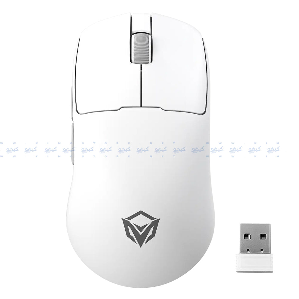 Meetion Air GW40 Triple Mode Rechargeable Bluetooth Wireless & Wired Mouse 12000Dpi - White