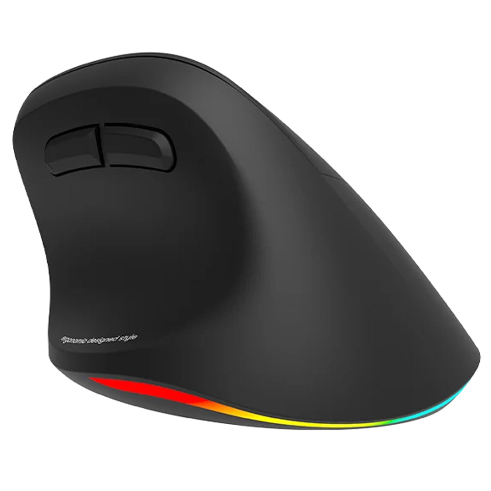 ماوس ميشن لاسلكي و سلكي بلوتوث ثلاثي الوضع قابل للشحن RGB جيمنج 2400 نقطة في البوصة لليد اليمنى BTM010R