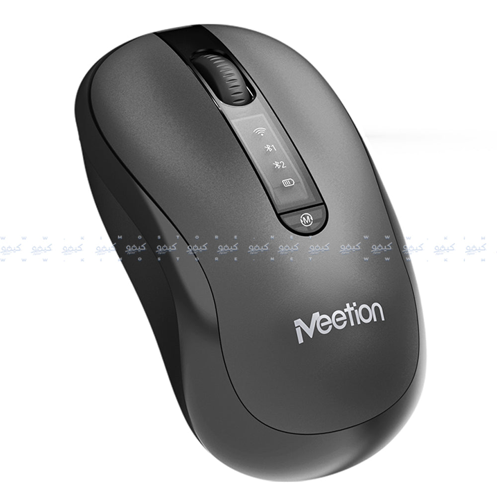 Meetion Dual Mode Bluetooth Wireless Mouse 3800Dpi - Black