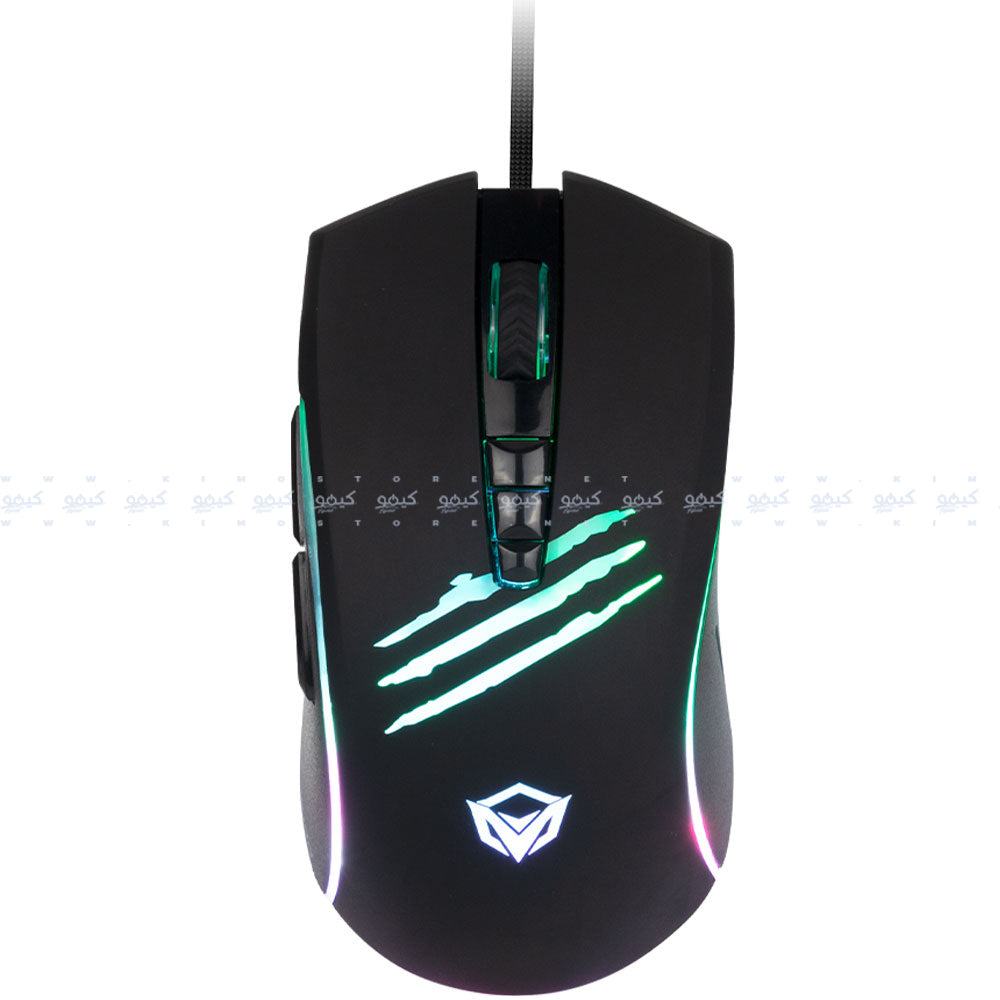 ماوس ميشن سلكي RGB جيمنج 6400 نقطة في البوصة + ماوس باد كومبو C011