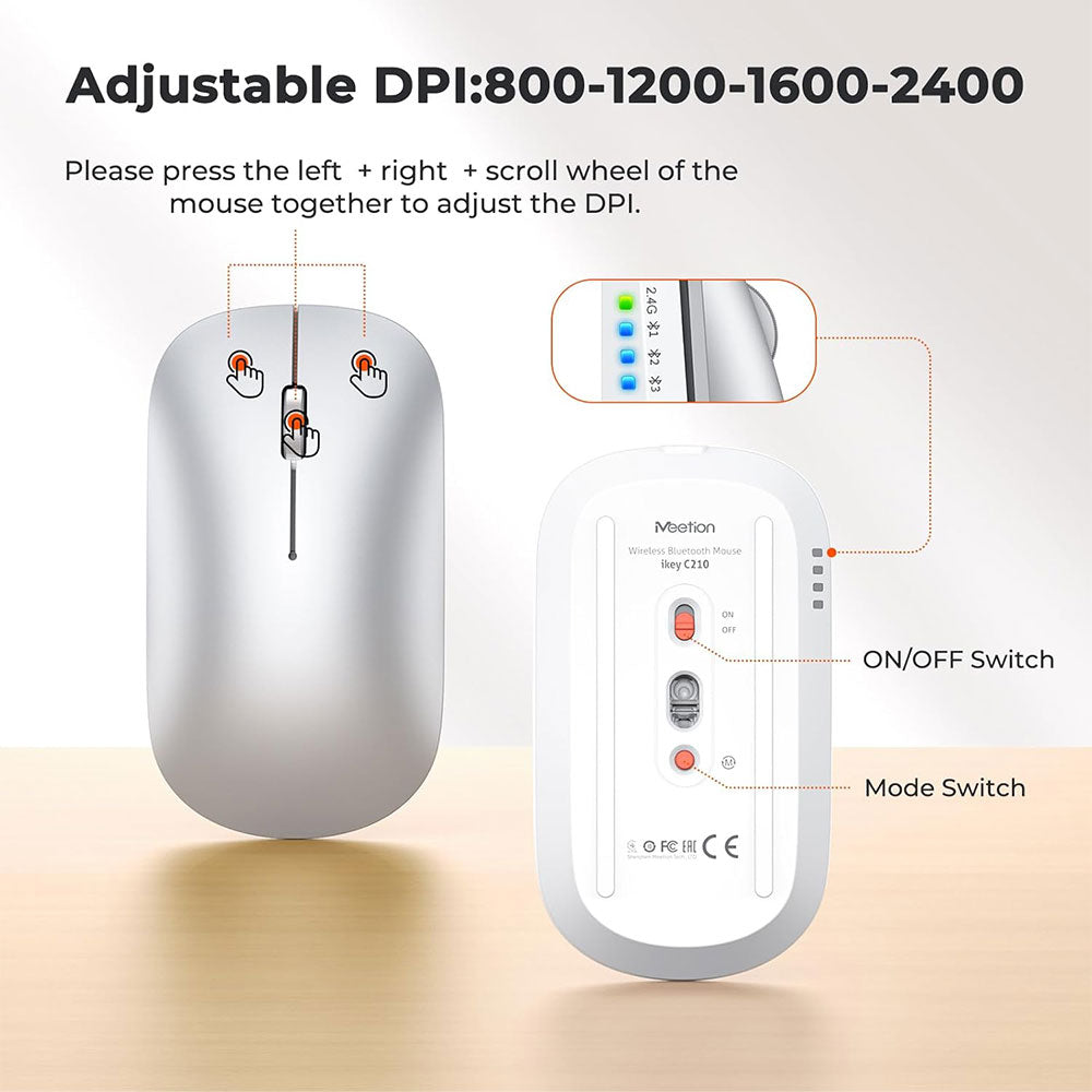 كيبورد + ماوس ميشن لاسلكي و سلكي كومبو إنجليزي وعربي Ikey C210