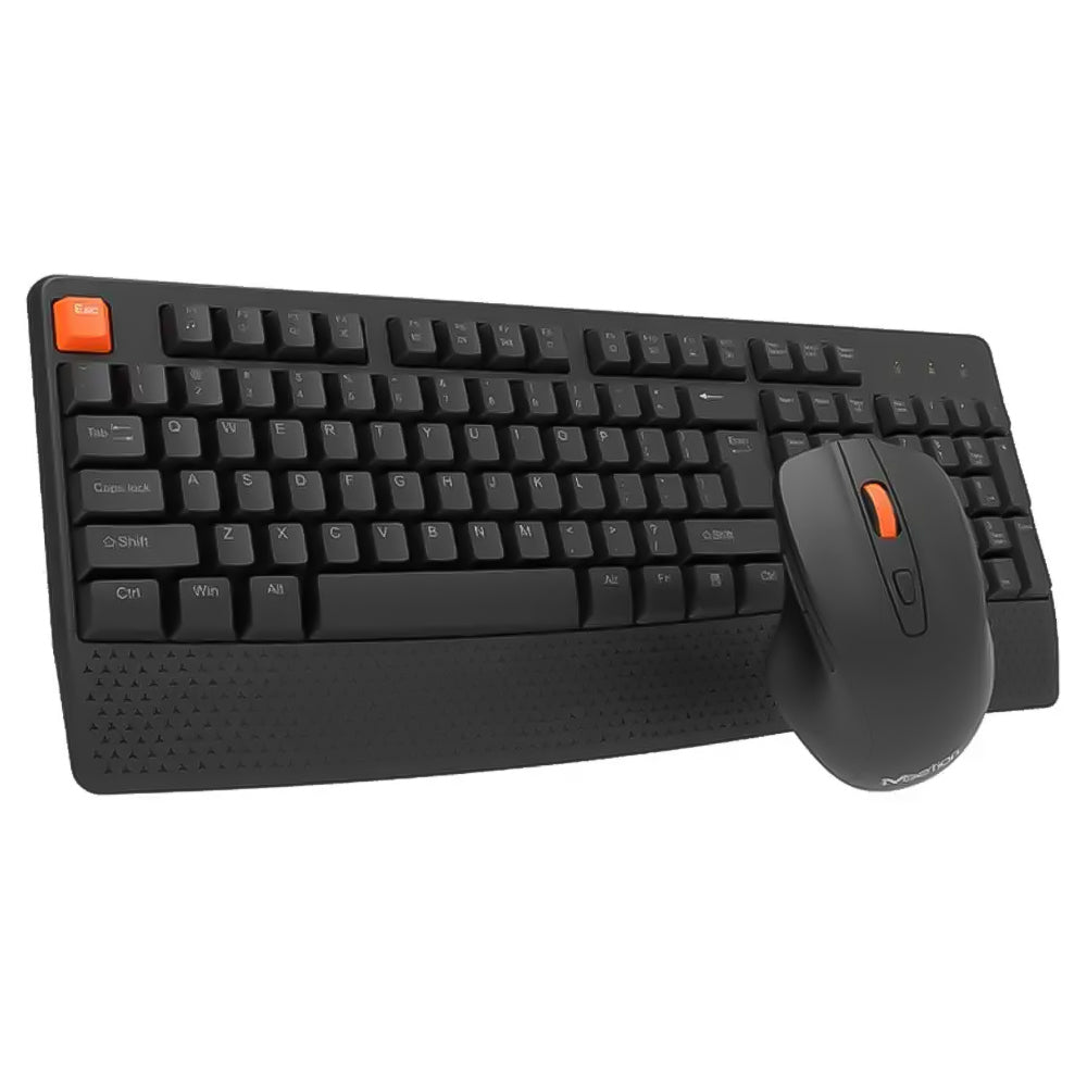 Meetion C4130 Wireless Keyboard + Mouse Combo English & Arabic - Black