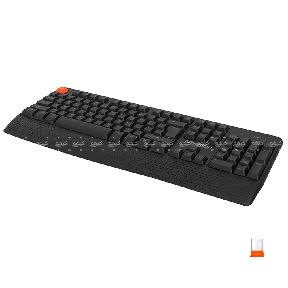 Meetion C4130 Wireless Keyboard + Mouse Combo English & Arabic - Black