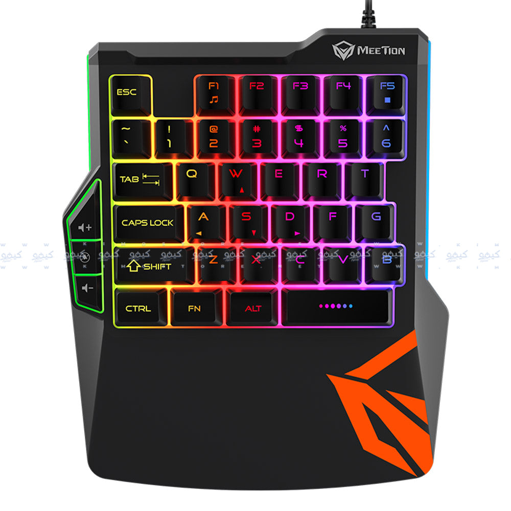Meetion CO015 4in1 Wired Rainbow Gaming Keypad + Mouse + Mouse Pad + Adapter Combo English