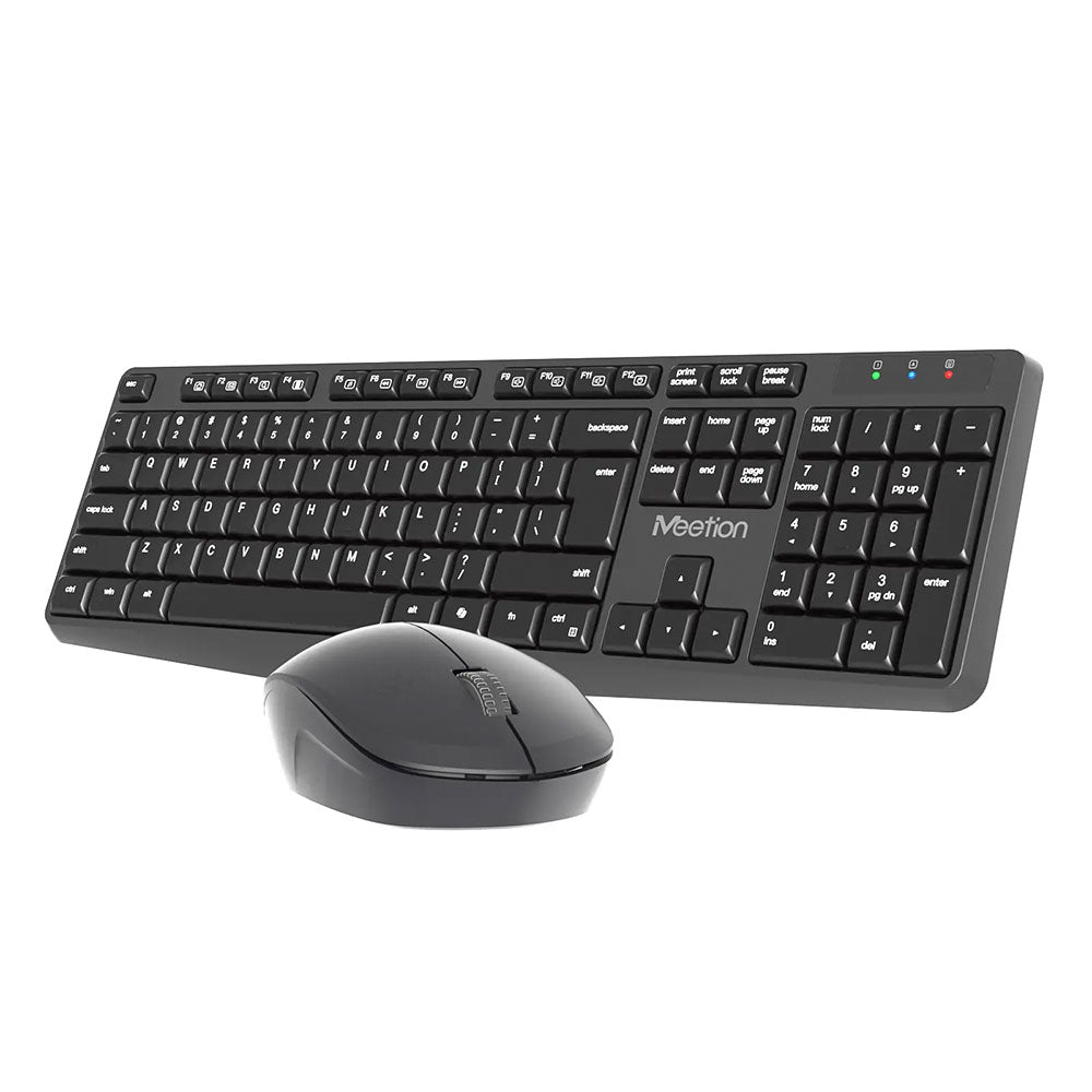 Meetion CW235 Wireless Keyboard + Mouse Combo English & Arabic - Black