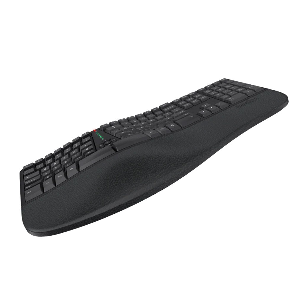 Meetion DirectorC Ergonomic Rechargeable Wireless Keyboard + Mouse Combo English & Arabic - Black