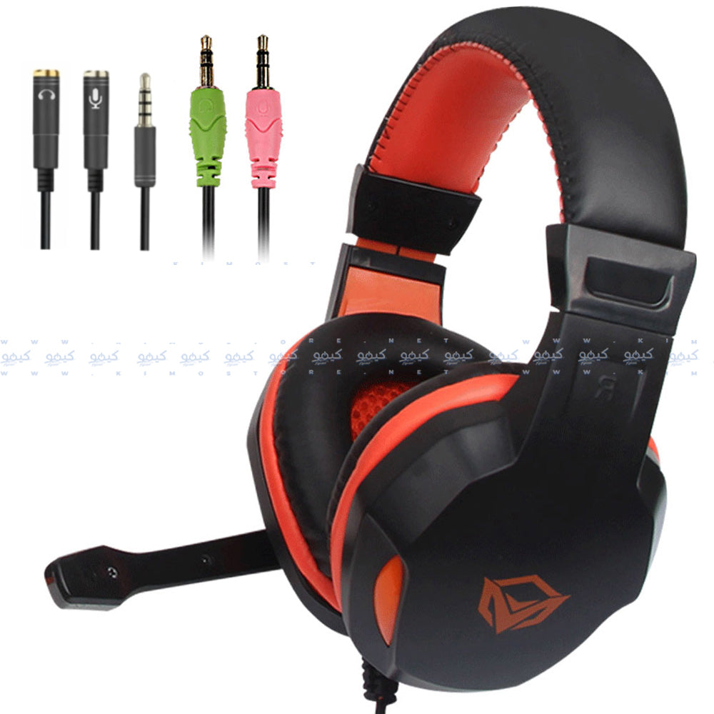 سماعة رأس ميشن جيمنج صوت محيطي مع ميكروفون عازل للضوضاء HP010