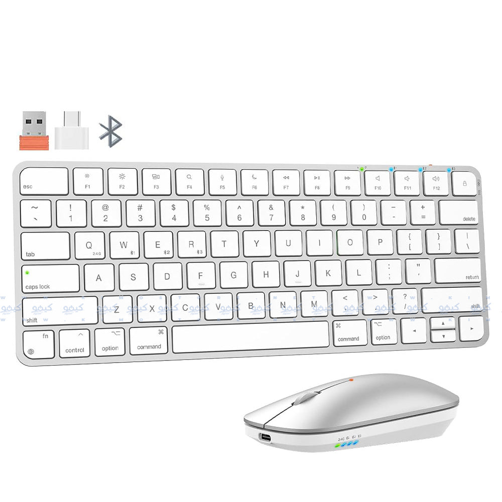 Meetion Ikey C210 Bluetooth Wireless & Wired Keyboard + Mouse Combo English & Arabic