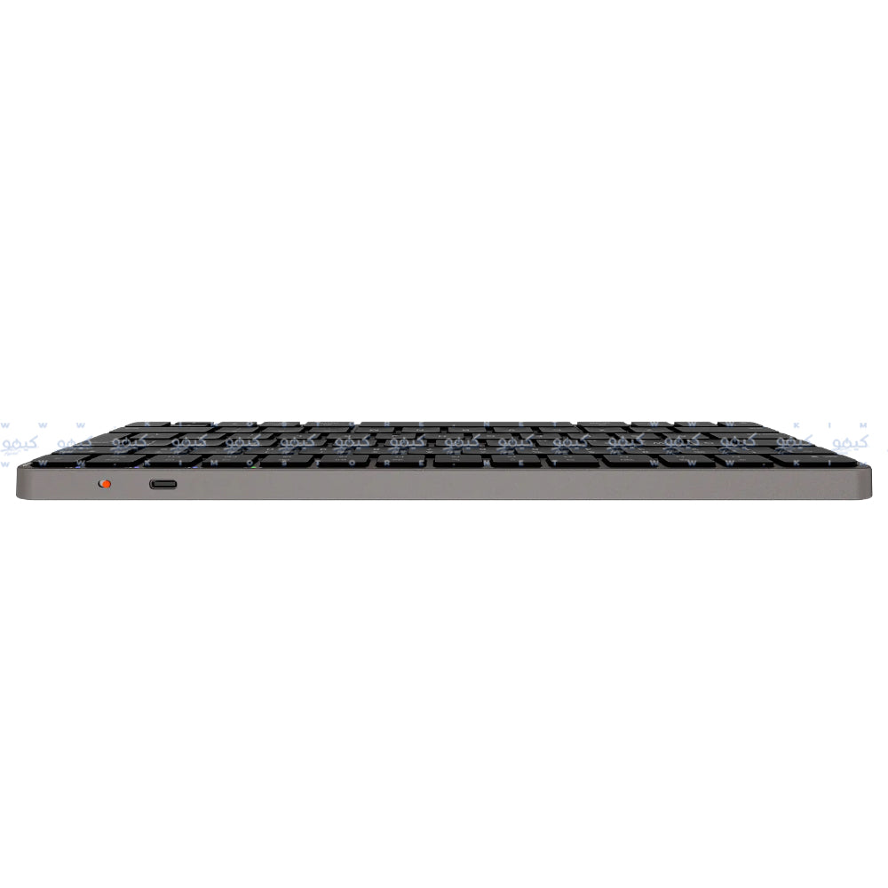 Meetion Ikey K210 Dual Mode Bluetooth Wireless Keyboard English & Arabic - Gray Black