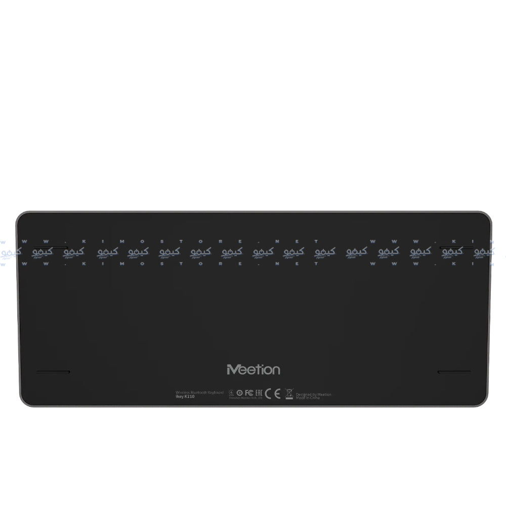 Meetion Ikey K210 Dual Mode Bluetooth Wireless Keyboard English & Arabic - Gray Black