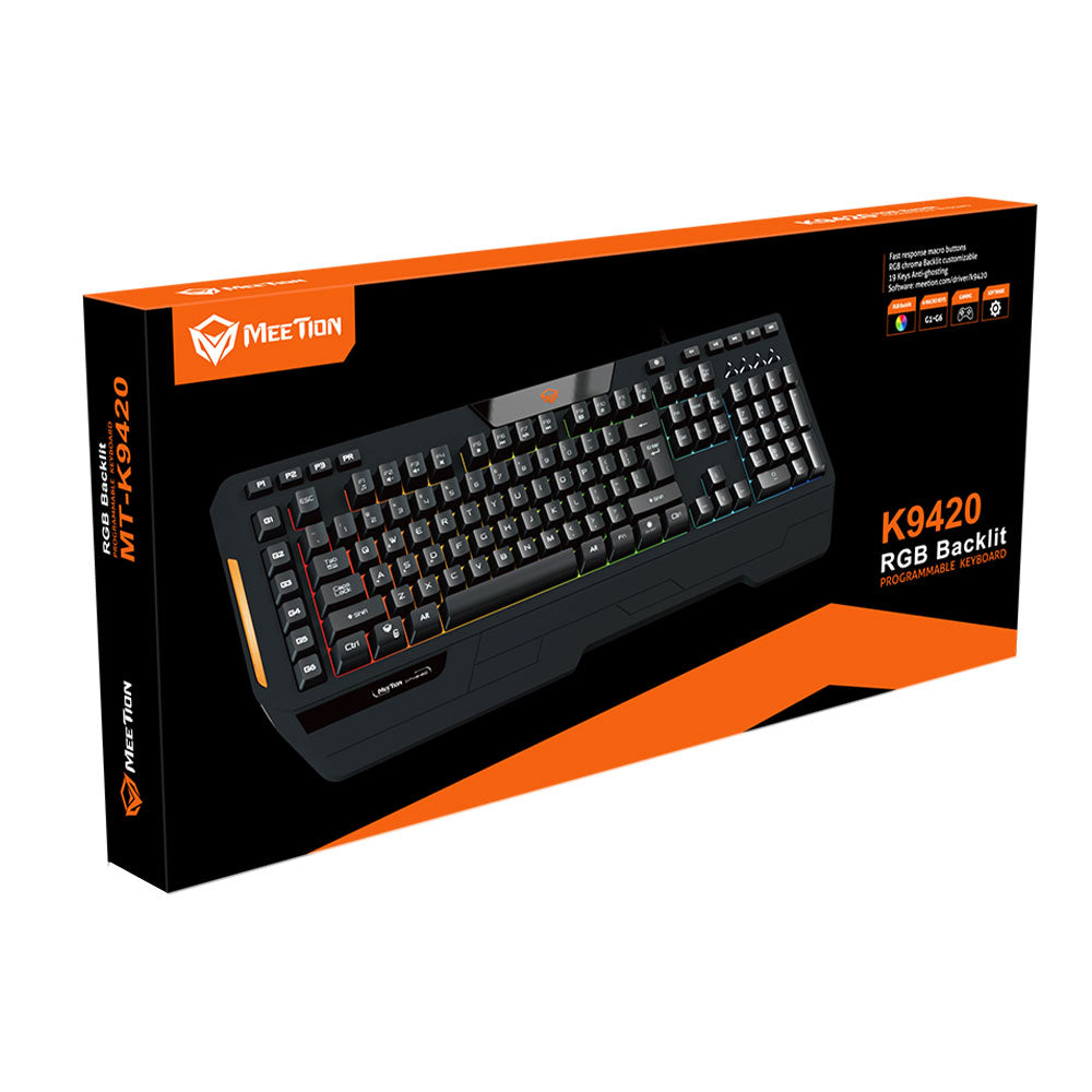 K9420 Wired RGB Gaming Keyboard English & Arabic