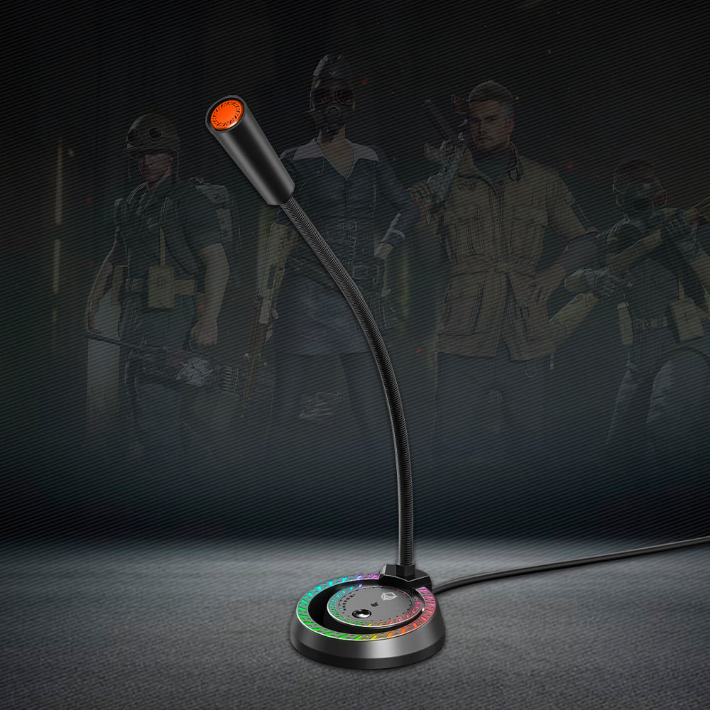 ميكروفون ميشن سلكي RGB جيمنج MC14