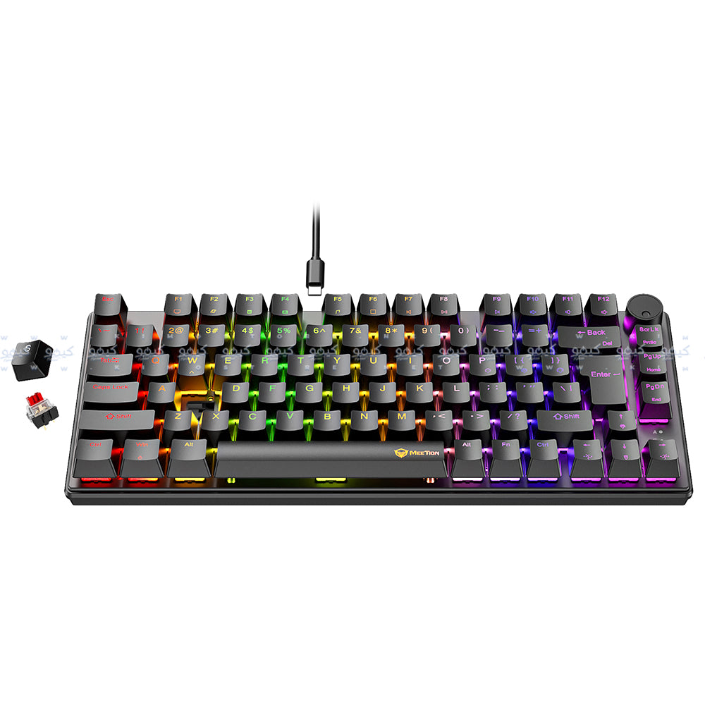 Meetion MK006 Pro Red Switch Wired RGB Gaming Keyboard English & Arabic
