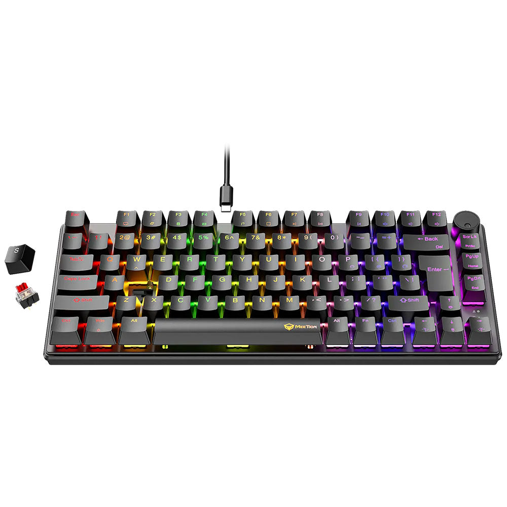 Meetion MK006 Pro Red Switch Wired RGB Gaming Keyboard English & Arabic