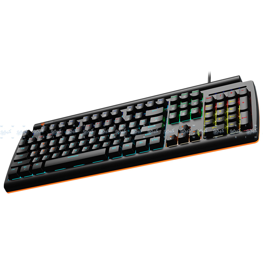 Meetion MK600RD Red Switch Wired Rainbow Gaming Keyboard English & Arabic