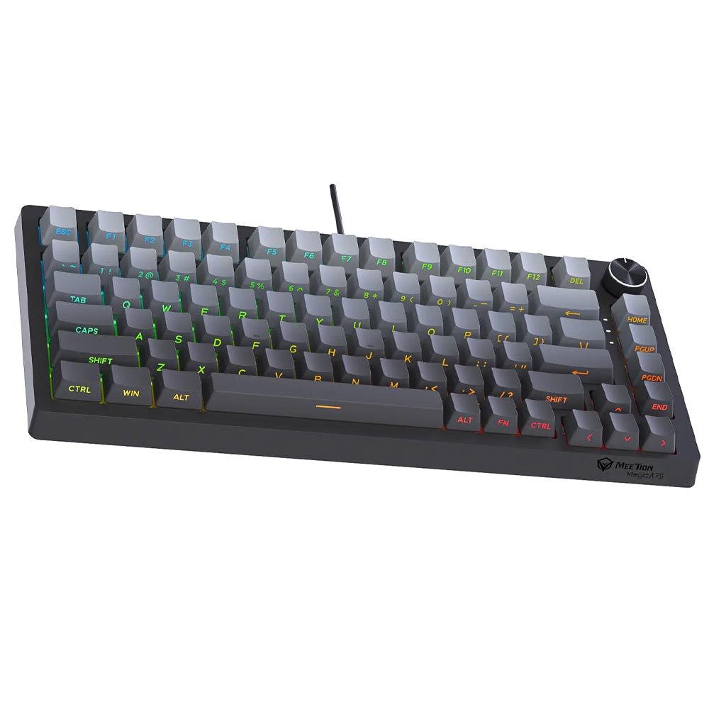 Meetion Magic A75 Magnetic Switch Wired RGB Gaming Keyboard English & Arabic - Black