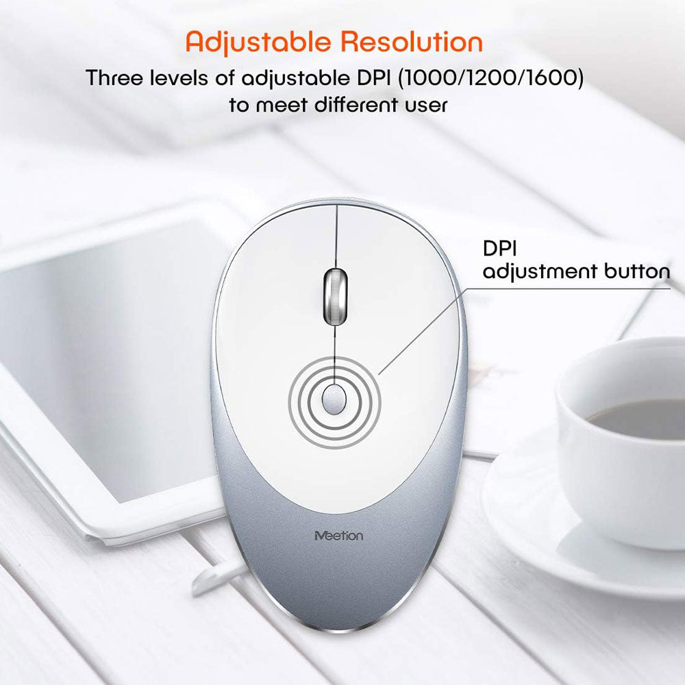 Meetion R600 Rechargeable Wireless Mouse 1600Dpi