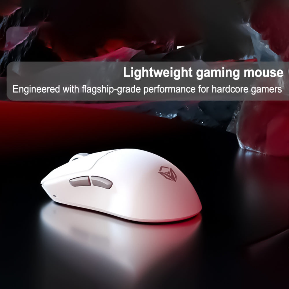 Meetion Air GW40 Pro Triple Mode Rechargeable Bluetooth Wireless & Wired Mouse 2600DPI - White