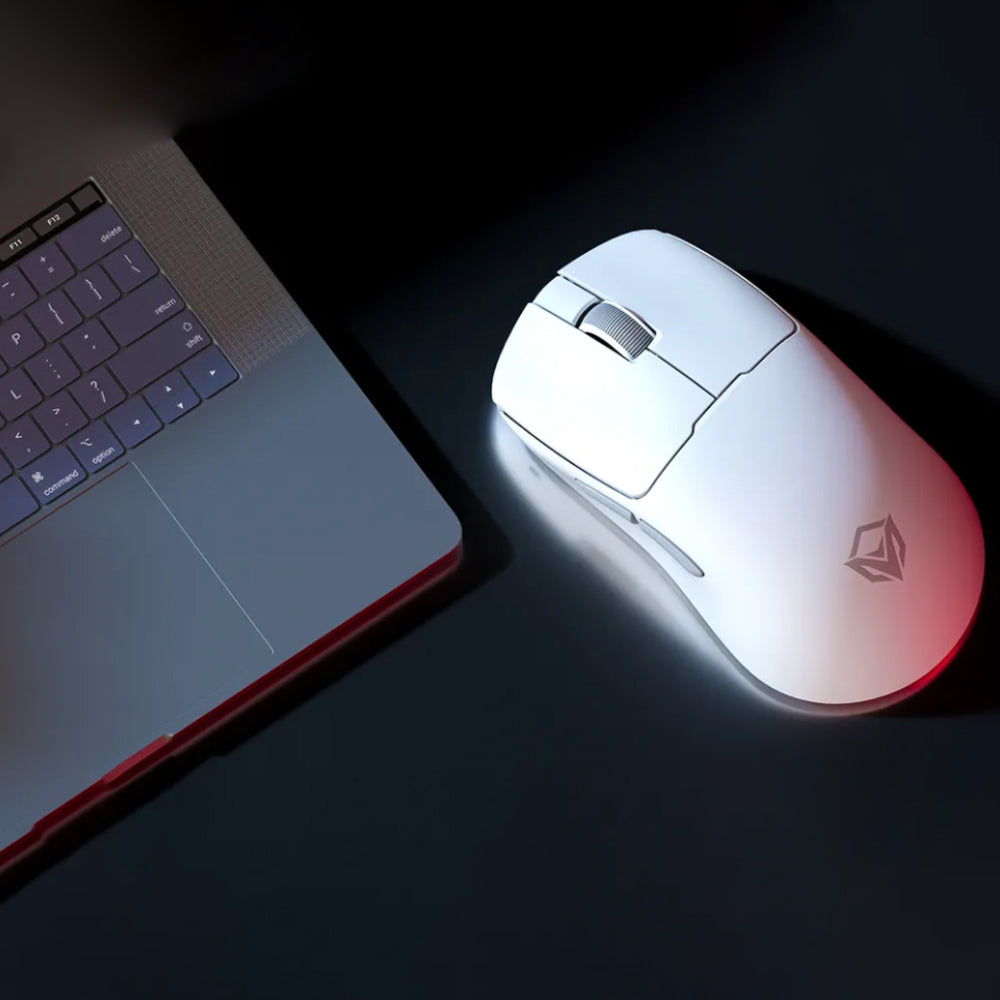 Meetion Air GW40 Pro Triple Mode Rechargeable Bluetooth Wireless & Wired Mouse 2600DPI - White