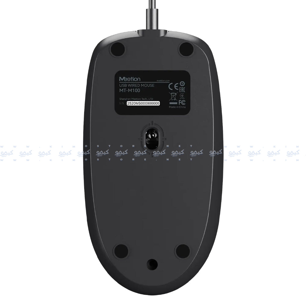 Meetion M100 Wired Mouse 1200Dpi - Black x Gray