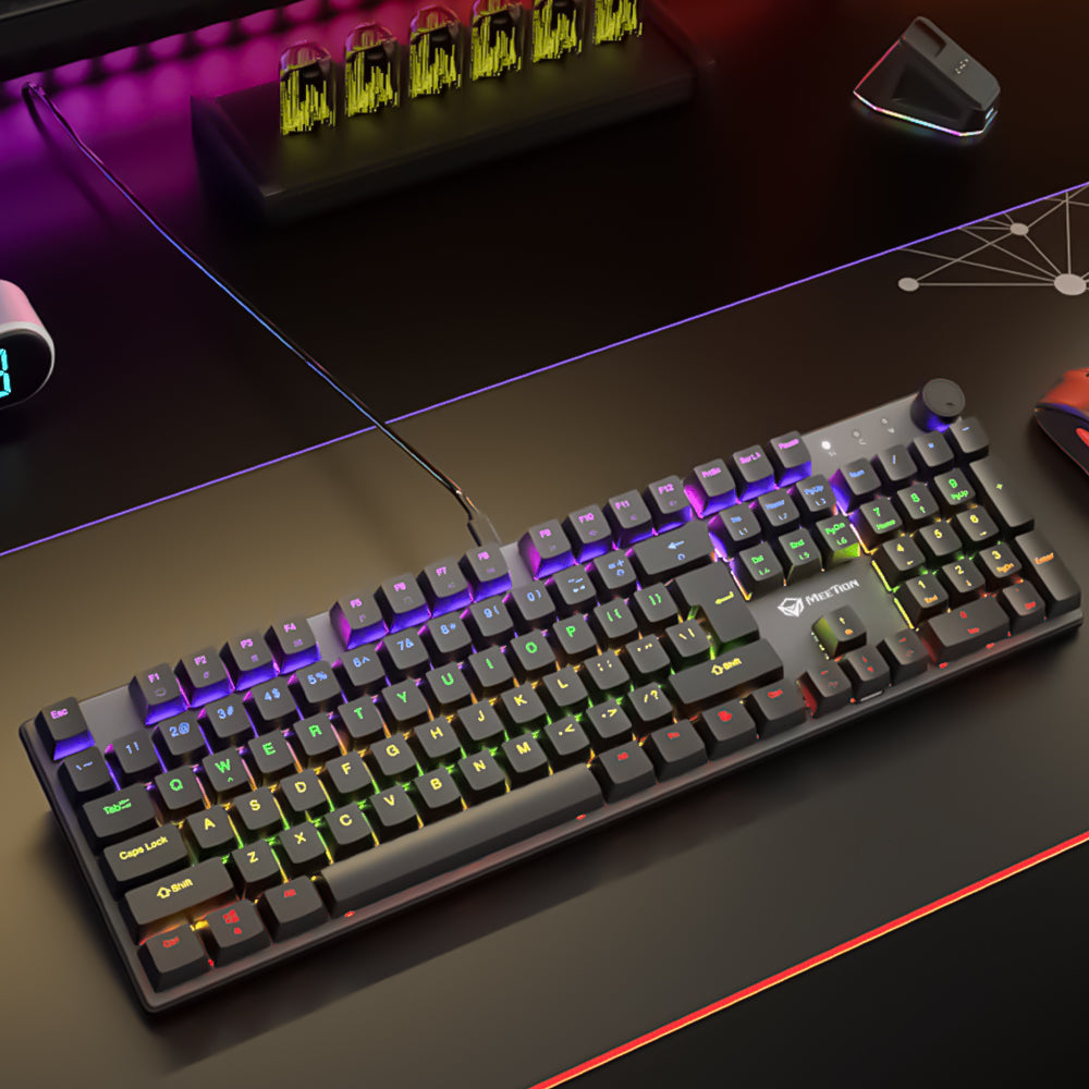 أحمر Rainbow جيمنج إنجليزى وعربي MK009