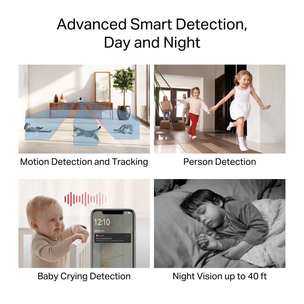 Mercusys MC200 Wi-Fi Pan & Tilt Indoor Security Camera