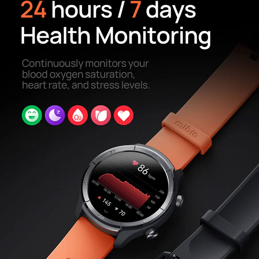 Mibro A3 Watch (45mm - GPS) Mocha Aluminum Case With Mocha Silicone Band