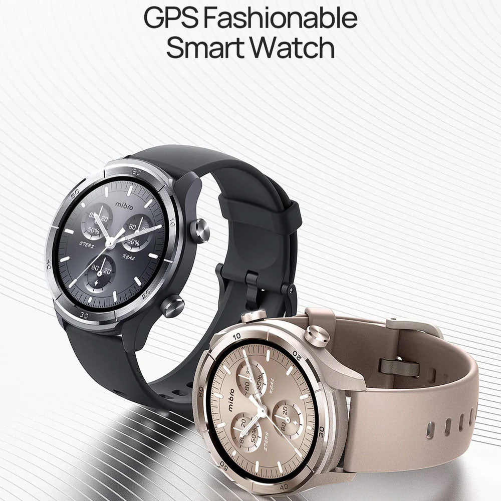 Mibro A3 Watch (45mm - GPS) Mocha Aluminum Case With Mocha Silicone Band