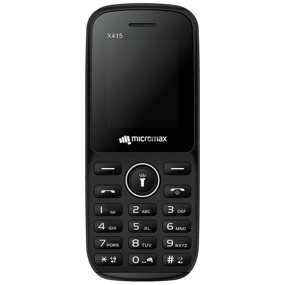 Micromax X415 Dual SIM (32MB / 32MB Ram / 1.77 Inch / 2G) - Black