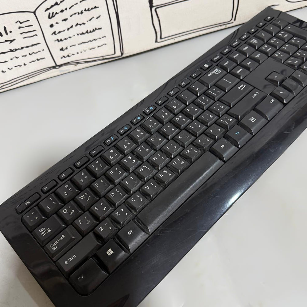 Microsoft 850 Wireless Keyboard + Mouse Combo English & Arabic (Used)