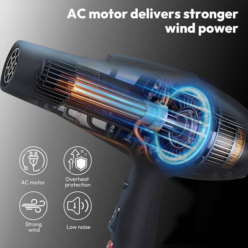 Moehair Pro Extreme Professional Hair Dryer X5 Plus 2500W - Black