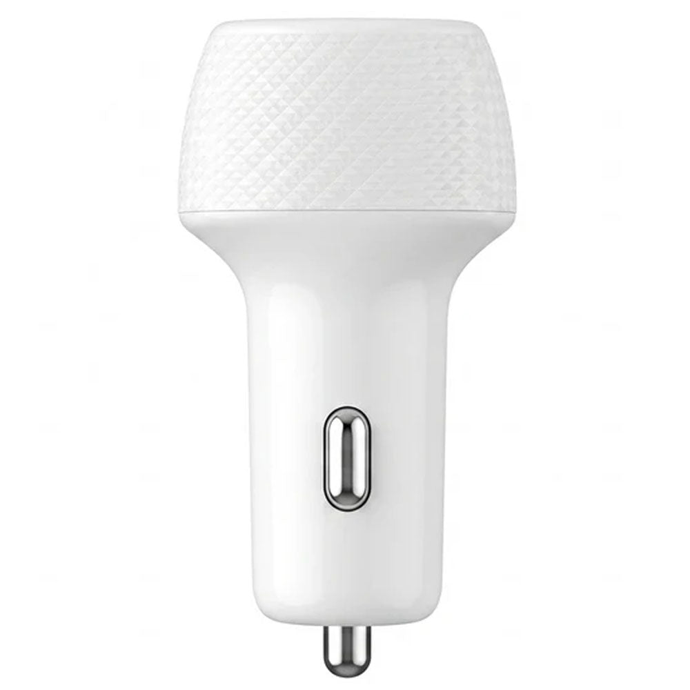 Momo Mini Turbo Fast MO-055501 Car Charger USB + Type-C 38W Fast Charging - White