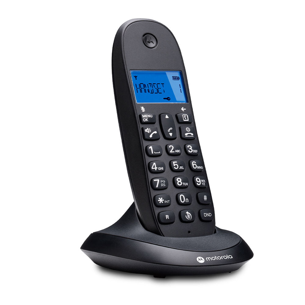 Motorola C1001CB+ Digital Cordless Telephone - Black