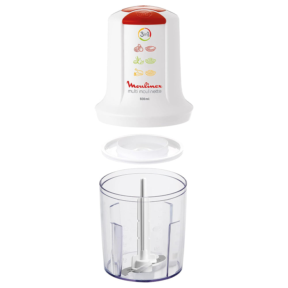 Moulinex 3In1 Chopper Multi Moulinette AT7151EG 0.5L 500W - White