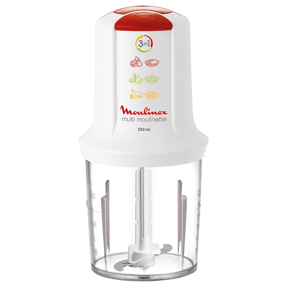 Moulinex 3In1 Chopper Multi Moulinette AT7151EG 0.5L 500W - White