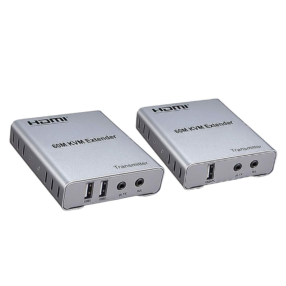موصل HDMI موو بطول 60 متر لكابل Lan KVM CAT5E/6