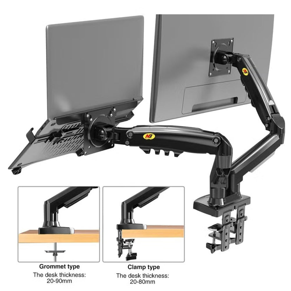 NB F160-FP 17-30 Inch Dual Arm Full Motion TV Stand
