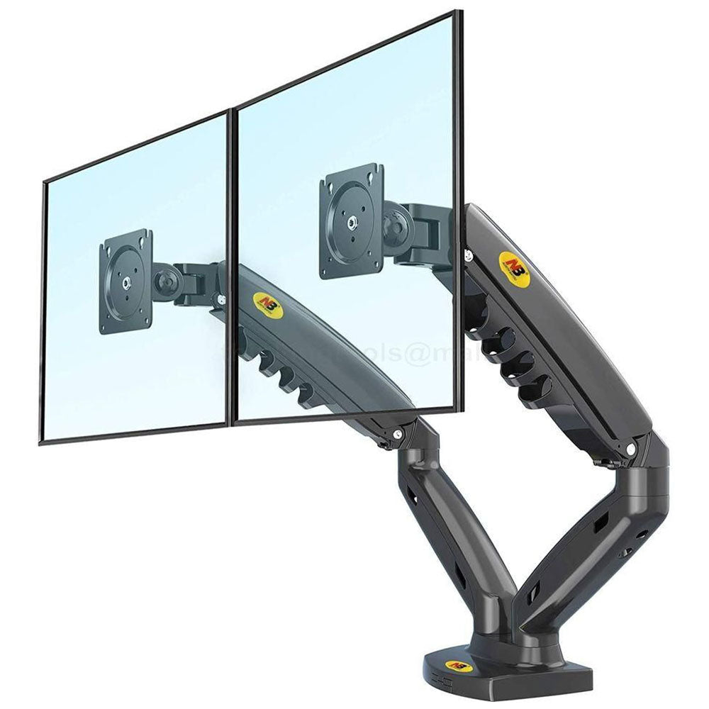 NB F160 17-27 Inch Dual Arm Full Motion TV Stand