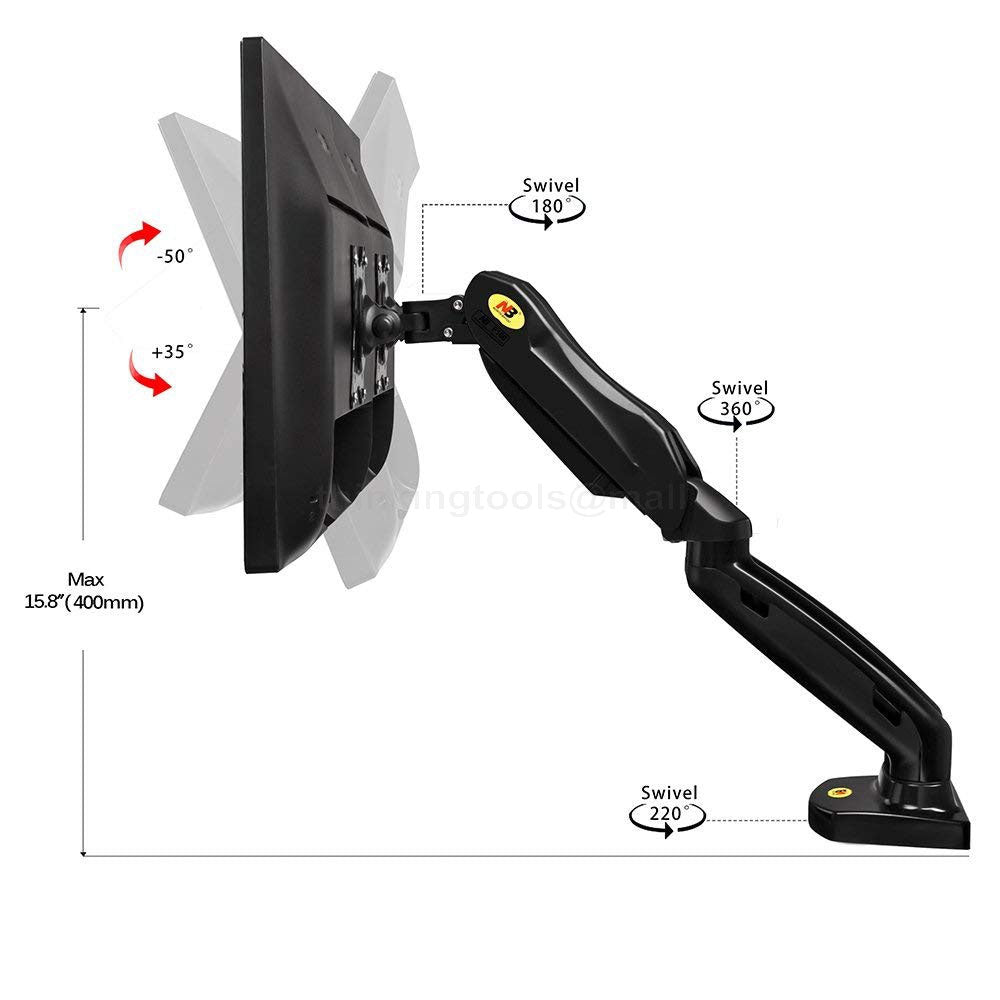 NB F160 17-32 Inch Dual Arm Full Motion TV Stand