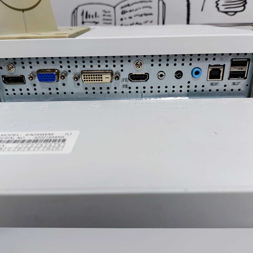 شاشة Nec MultiSync EA244WMi بيضاء مقاس 24 بوصة LED HDMI (الدرجة