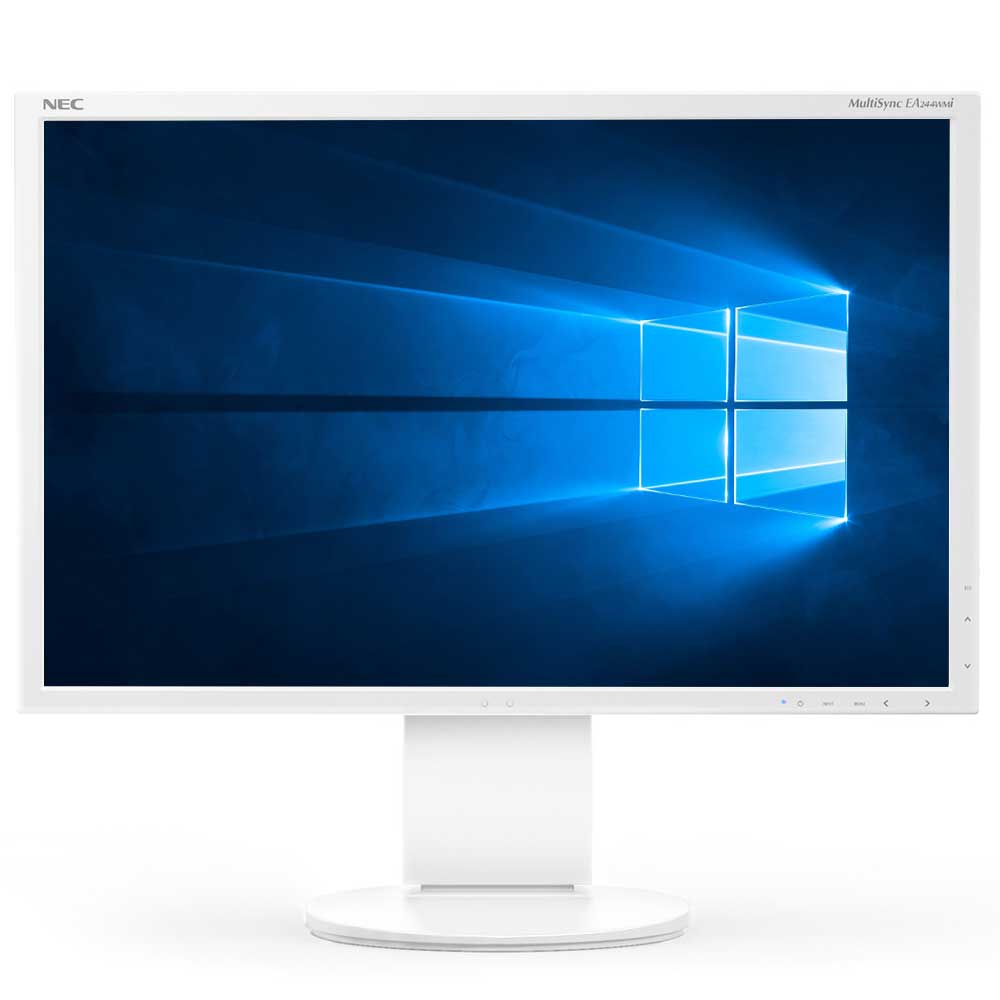 Nec MultiSync EA244WMi White 24 Inch LED HDMI Monitor (Grade A) Original Used